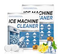 TFSUDI Ice Machine Cleaner Maker Descaler - 24 Clean Tablets for Ice Makers - Bulk 1 Year Supply, Helps Remove Hard Water and Mineral Buildup for Great-Tasting Ice