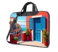 TFSW 14 Laptop Sleeve Colorful Mediterranean View From The Terrace Laptop Bag Computer Cases For Laptops Computer Backpack For M(29x40cm)