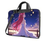 TFSW 14 Laptop Sleeve Girl In White Dress With Floating Lanterns Laptop Bag Carry On Bag 15.6 Laptop Case(29x40cm)