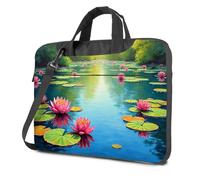 TFSW 16 Inch Laptop Case Lily Pond Serenity: A Nature Painting Laptop Bag Computer Backpack For Men Computer Cases For Lapto(29x38cm)