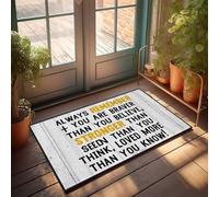 TFSW Backyard Bar Decor Embrace Your Strength And Bravery Doormat Door Decor Room Stuff(65X90CM)