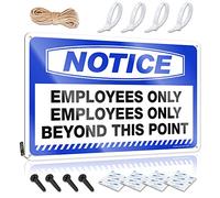 TFSW Backyard Bar Decor Notice Employees Only Beyond This Point Tin Sign Metal Sign Decor Vintage Bar Signs For Home Bar Wa(20X30CM)