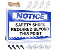 TFSW Backyard Bar Decor Notice Safety Shoes Required Beyond This Point Tin Sign Metal Sign Decor Vintage Bar Signs For Home Bar Wa(20X30CM)