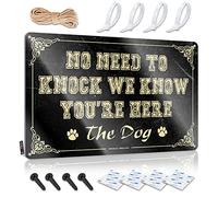 TFSW Bar Sign Metal No Need To Knock We Know You’Re Here Sign Tin Decor Vintage Tin Signs Funny(30X40CM)