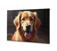 TFSW Bathroom Decorations Golden Retriever: A Picture Of Perfection Canvas Decorative Picture Living Room Decor Wall Bathroom Decor(40x60cm)