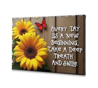 TFSW Bathroom Pictures Embrace Each Day With Joy And Gratitude Canvas Decorative Picture Pictures For Living Room Pictures For Living Room(20x30cm)