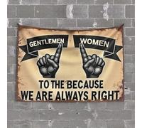 TFSW Beer Decor Rules For The Bathroom: No Smoking, No Phones Tapestry Dorm Decor Wall Tapestry Large(75X100CM)