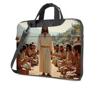 TFSW Black Bag Jesus And Disciples In The Wilderness Laptop Bag 17 Inch Laptop Backpack Laptop Sleeve(26x36cm)