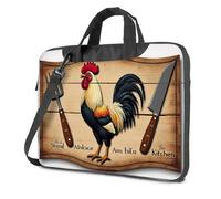 TFSW Black Bag Rooster In The Kitchen: Cooking Tools And Decor Laptop Bag Laptop Travel Backpack Carry On Bag(26x36cm)