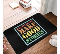 TFSW Boys Bedroom Accessories Bad Decisions Make Good Stories Mat Front Door Mat Funny Large Outdoor Rug(65X90CM)