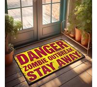 TFSW Boys Bedroom Accessories Zombie Apocalypse: The Final Warning Doormat Shoe Mats For Entryway Indoor Kitchen Rug Set(40X60CM)