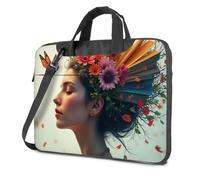 TFSW Carry On Backpack Floral Dreams: A Woman'S Serene Escape Laptop Bag Laptop Backpack For Women 17 Inch Laptop Bag(26x36cm)