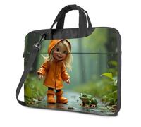 TFSW Computer Backpack For Men Rainy Day In The Forest With A Frog Laptop Bag 15.6 Laptop Case Laptop Case 16 Inch(29x40cm)