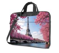 TFSW Computer Cases For Laptops Paris In Bloom: A Springtime Eiffel Tower View Laptop Bag Laptop Travel Backpack 16 Inch Laptop Case(29x38cm)