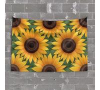 TFSW Decor For Man Cave Bees And Sunflowers: A Perfect Pairing Tapestry Funny Room Decor Flags For Room Teen(100X150CM)