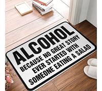 TFSW Door Matt Because No Great Story Ever Started With Someone Eating A Salad Rug Fun Door Mat Mats For Sleeping On The Floor(50X80CM)