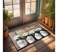 TFSW Doormat Indoor Entrance Funny Choosing Faith, Hope, Love, And Joy Today Doormat Fall Outside Door Mats Welcome Mat Classroom(40X60CM)