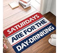 TFSW Fall Door Mat Indoor Saturdays Are For The Day-Drinking Mat Rugs For Bedroom Aesthetic Personalized Door Mats(40X60CM)