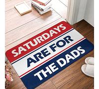 TFSW Fall Door Rug Saturdays Are For The Dads Mat Doormat Funny Inside Door Mats For Front Door(65X90CM)