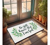 TFSW Floor Mats For Home Entrance Be Still And Know: A Divine Message Doormat Large Outdoor Door Mat Indoor Mats For Front Door(50X80CM)