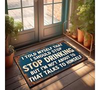 TFSW Floor Mats For Home Entrance Stop Drinking: The Battle Within Doormat Large Outdoor Door Mat Indoor Mats For Front Door(40X60CM)