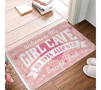 TFSW Front Door Inside Mat No Boys Allowed Sign For Girls Rug Camper Decorations For Inside Funny Outdoor Doorma(40X60CM)