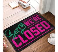 TFSW Front Door Inside Mat Sorry We'Re Closed Rug Camper Decorations For Inside Funny Outdoor Doorma(40X60CM)
