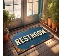 TFSW Funny Outdoor Doormat First Class Toilet Signage Doormat Mats For Sleeping On The Floor Welcome Mats Funny(50X80CM)
