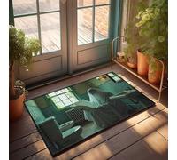 TFSW Funny Outdoor Doormat Ghost Reading Newspaper In Haunted Bathroom Doormat Mats For Sleeping On The Floor Welcome Mats Funny(40X60CM)