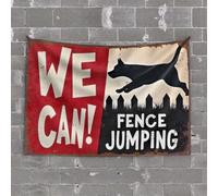 TFSW Funny Patio Decor Warning: Bullmastiff On Guard Tapestry Man Cave Decor And Accessories Room Stuff(75X100CM)