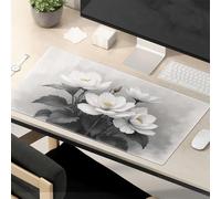 TFSW Funny Quotes Mouse Pad White Lotus Flowers In Bloom Mouse Pad Large Desk Mat Funny Desk Accessories For Work
