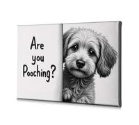 TFSW Home Wall Decor Are You Pooching? A Dog'S Perspective Canvas Decorative Picture Wall Art Bathroom Decor Wall Art(30x40cm)