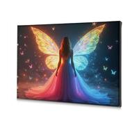 TFSW Home Wall Decor Enchanted Butterfly Wings: A Magical Fantasy Canvas Decorative Picture Dining Room Decor Home Decor Wall(40x60cm)