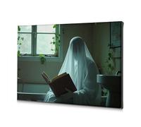 TFSW Home Wall Decor Ghost Reading By The Window Canvas Decorative Picture Dining Room Decor Home Decor Wall(30x40cm)