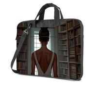 TFSW Laptop Backpack Women Library Solitude: A Woman'S Quiet Reflection Laptop Bag Tote Bag For Women Laptop Case 16 Inch(29x40cm)
