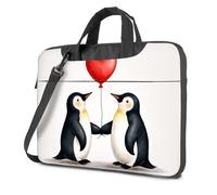 TFSW Laptop Backpack Women Penguins Holding Hands With Heart Balloon Laptop Bag Laptop Backpack For Women 14 Laptop Sleeve(29x38cm)