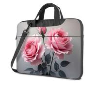 TFSW Laptop Backpacks Three Pink Roses In Bloom Laptop Bag Laptop Carrying Case Black Bag(29x40cm)