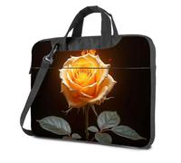 TFSW Laptop Bag Flaming Yellow Rose In The Dark Laptop Bag 16 Inch Laptop Case 15.6 Laptop Case(26x36cm)
