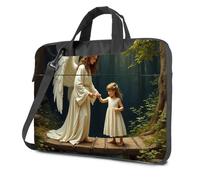 TFSW Laptop Carrying Case Angel Guiding A Child Through The Woods Laptop Bag Travel Laptop Backpack 17 Inch Laptop Backpack(26x36cm)