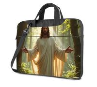 TFSW Laptop Case 16 Inch Jesus In The Forest With Outstretched Arms Laptop Bag 17 Inch Laptop Bag Laptop Backpack Women(29x38cm)