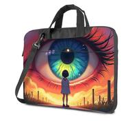 TFSW Laptop Travel Backpack Girl Gazing At The Giant Eye Laptop Bag Laptop Backpack For Women Laptop Carrying Case(29x38cm)