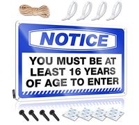 TFSW Man Cave Bar Notice You Must Be At Least 16 Years Of Age To Enter Tin Sign Home Wall Decor Funny Metal Sign Stuff For Boys Ro(30X40CM)