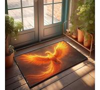 TFSW Man Cave Decorations Phoenix Rising: A Fiery Legend Reborn Doormat Summer Front Door Mat Large Welcome Mats Outdoor(40X60CM)