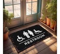 TFSW Outdoor Bar Accessories Decor Accessibility And Inclusion In Restrooms Doormat Indoor Outdoor Rugs Outdoor Mat Large(40X60CM)