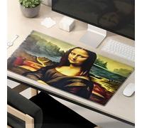 TFSW Sarcastic Mouse Pad Leonardo Da Vinci'S Mona Lisa: A Masterpiece Reimagined Mouse Pad Kawaii Desk Accessories Office Desk Mat