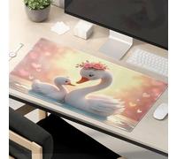 TFSW Sarcastic Mouse Pad Love In The Water: A Swan Family'S Heartwarming Scene Mouse Pad Funny Desk Accessories For Work Desk Pads