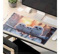 TFSW Sarcastic Mouse Pad Snowy Owls At Sunset Mouse Pad Funny Desk Accessories For Work Desk Pads