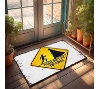 TFSW Shoes Here Mat Please Don'T Use The Force: A Warning Sign Doormat Indoor Door Mat Non Slip Funny Stuff(65X90CM)