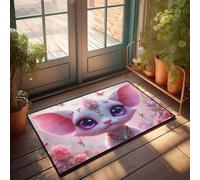 TFSW Small Outdoor Mat Enchanted Garden: A Fantasy Cat'S Tale Doormat Fall Doormat Outdoor Doormat Indoor Entrance(40X60CM)