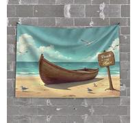 TFSW Small Wall Tapestry Hero Confronts The Dragon In Flames Tapestry Funny Bedroom Decor Weird Decor(75X100CM)